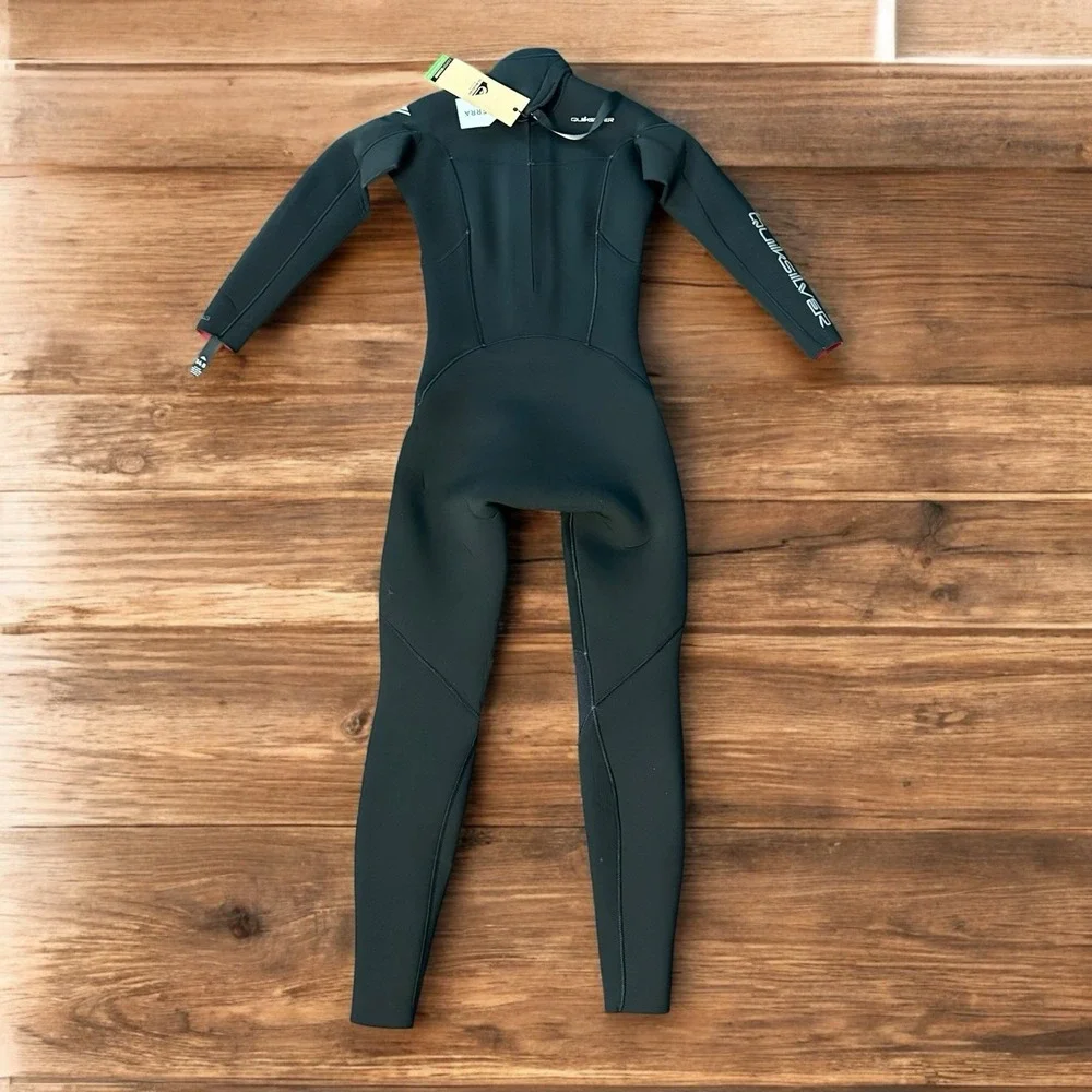 Quiksilver Sz 12 Youth Everyday Sessions 3/2 Back Zip Wetsuit EQBW103098 Black